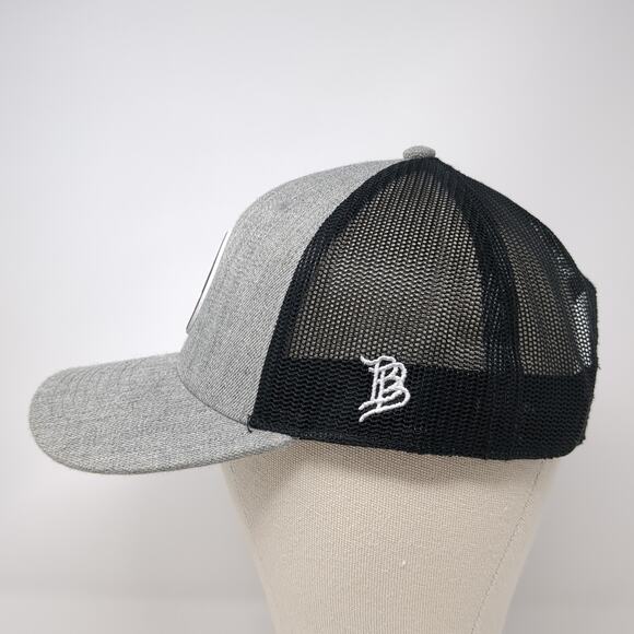 Meridian ID Scheels Snapback Trucker Hat Gray One Size Adjustable Mesh Back - Picture 3 of 11